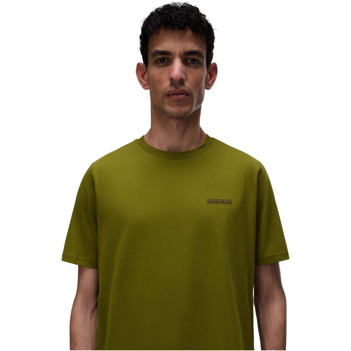 2026 Napapijri Mens Yose Graphic T-Shirt NP0A8BA6G4C1 - Avocado
